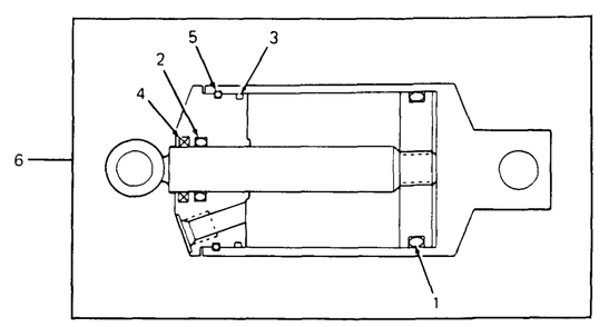 Hydraulic Cylinder Diagram and Parts List for 2284 864501-899000-145734100-146734100-14A734100 Cub Cadet Lawn Tractor